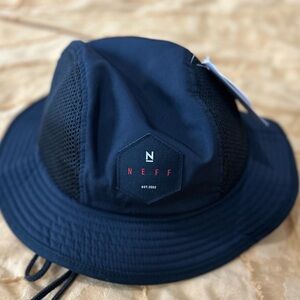 NEFF Light Trip Boonie Bucket Hat Navy Blue NWT